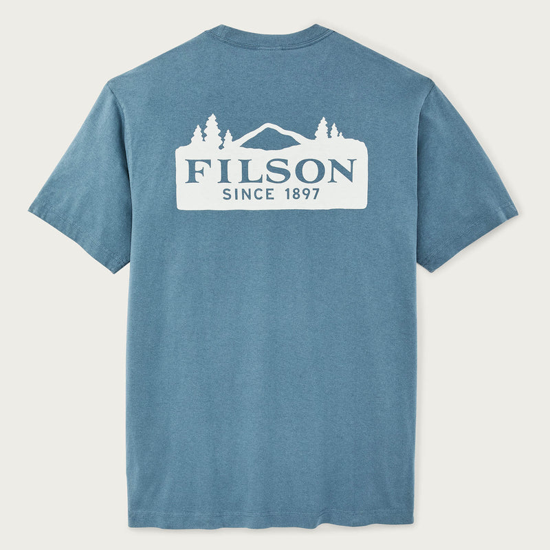 Scenic graphic t-shirt par Filson | Blue fin (Blue)