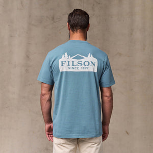 Scenic graphic t-shirt par Filson | Blue fin (Blue)