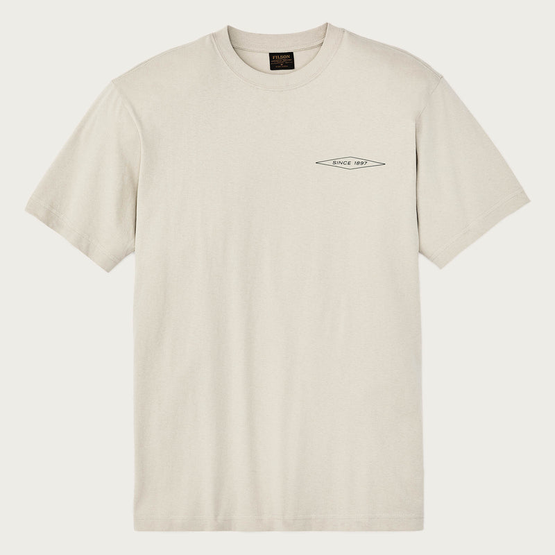 Diamond graphic t-shirt von Filson | Gray sky (Beige)