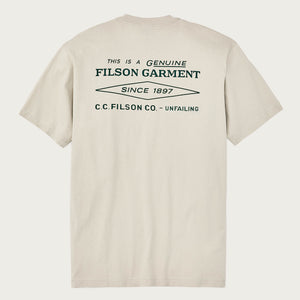 Diamond graphic t-shirt von Filson | Gray sky (Beige)