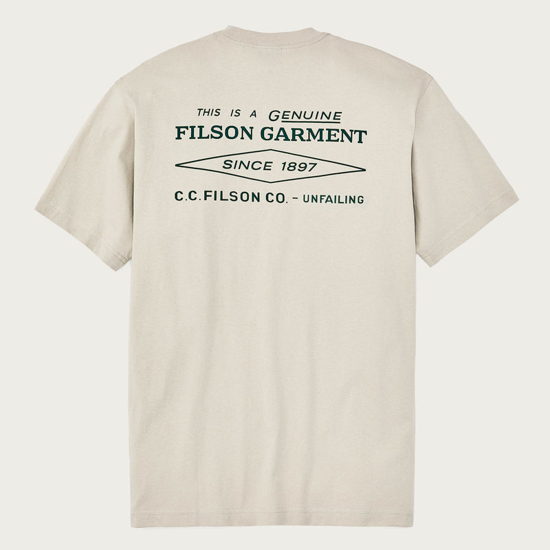 Diamond graphic t-shirt von Filson | Gray sky (Beige)