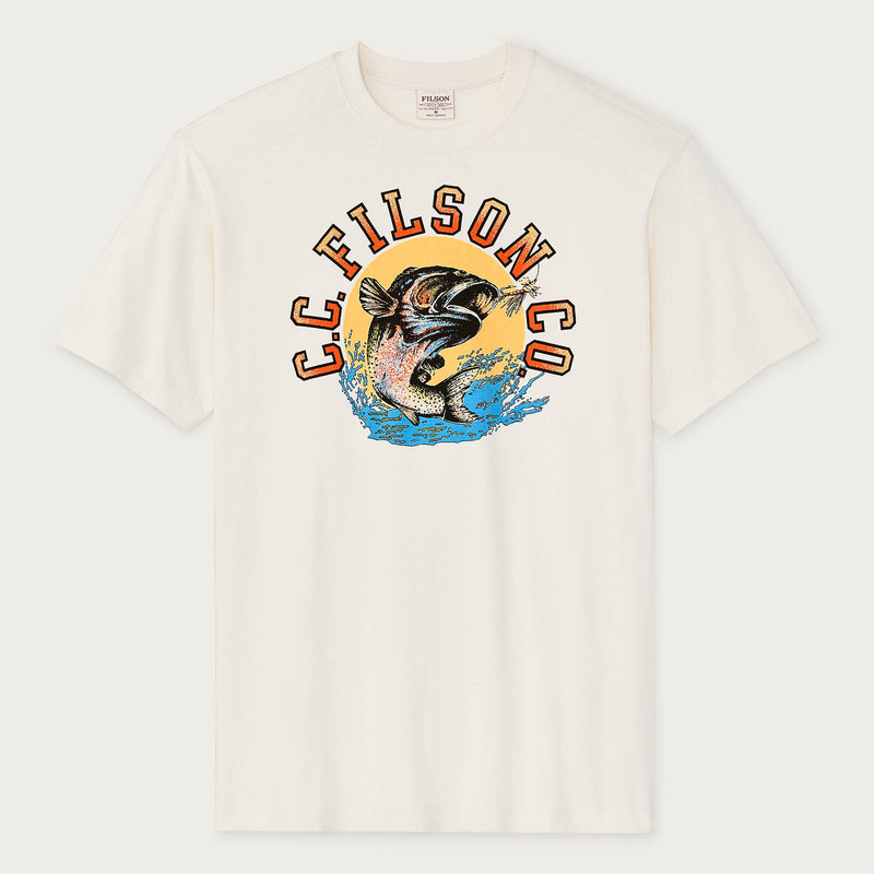 Dry fly graphic t-shirt by Filson | Basswood (White)