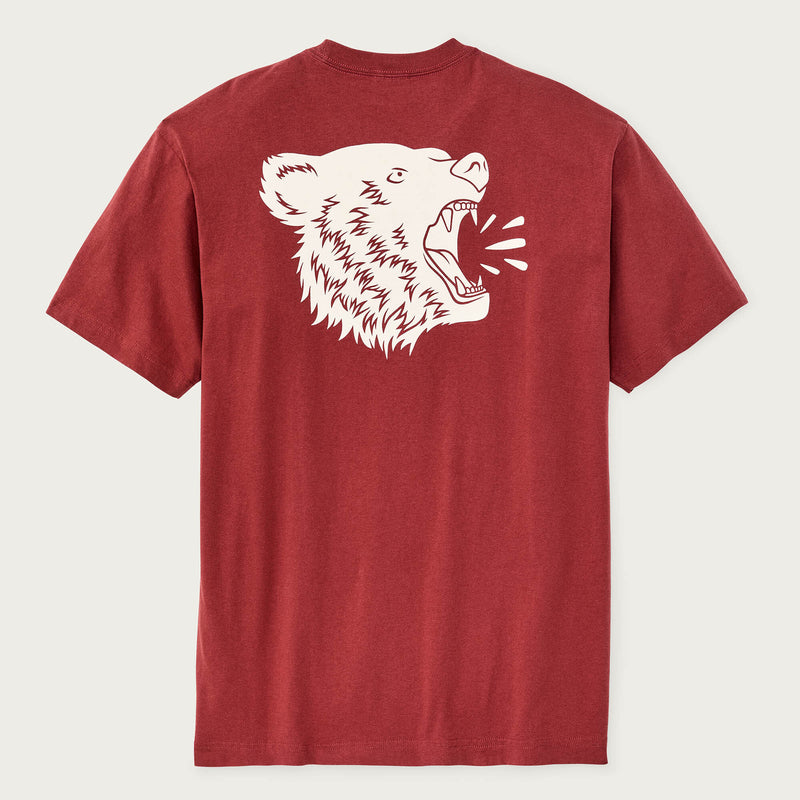 Bear graphic t-shirt par Filson | Chili oil (Red)