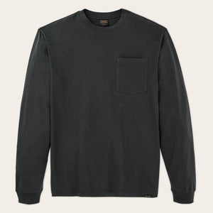 Long sleeve outfitter pocket t-shirt von Filson | Faded black (Black)