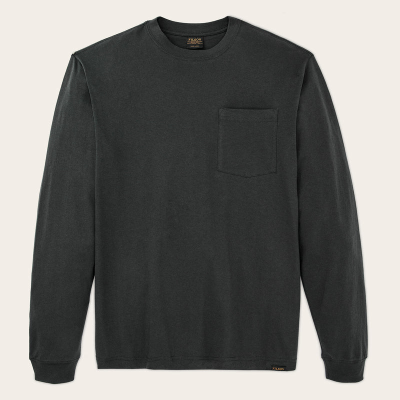 Long sleeve outfitter pocket t-shirt von Filson | Faded black (Black)