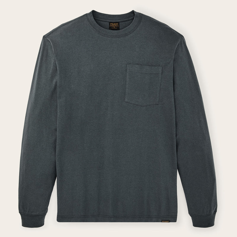 Long sleeve outfitter pocket t-shirt by Filson | Dark slate (Gray)