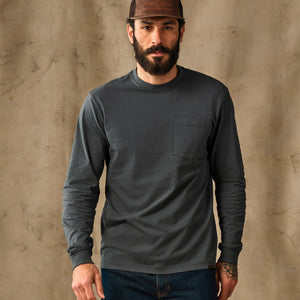 Long sleeve outfitter pocket t-shirt by Filson | Dark slate (Gray)