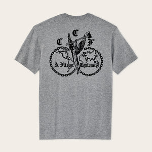 Union graphic t-shirt par Filson | Dark gray heather (Gray)