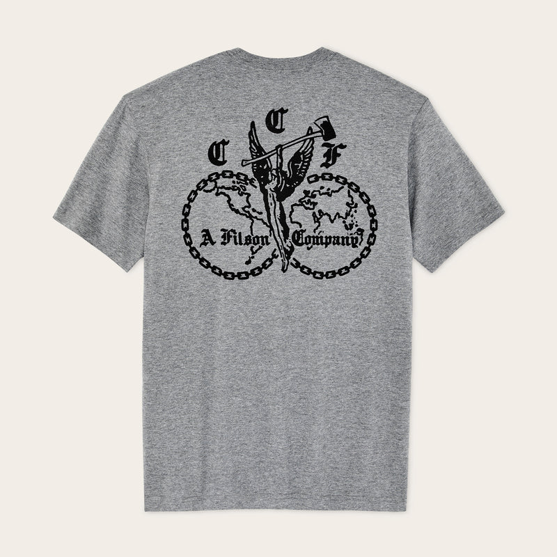 Union graphic t-shirt par Filson | Dark gray heather (Gray)