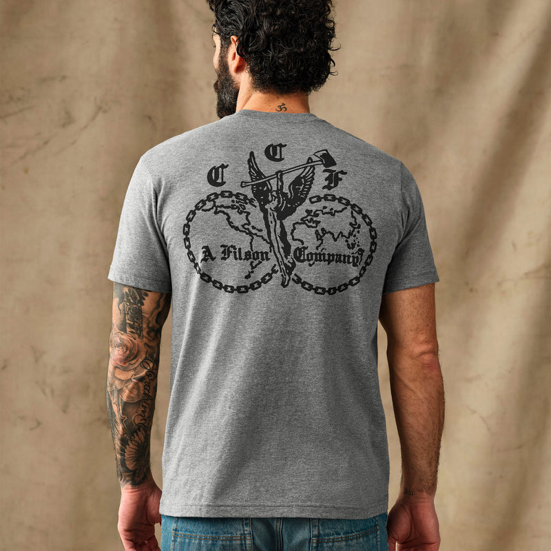 Union graphic t-shirt par Filson | Dark gray heather (Gray)