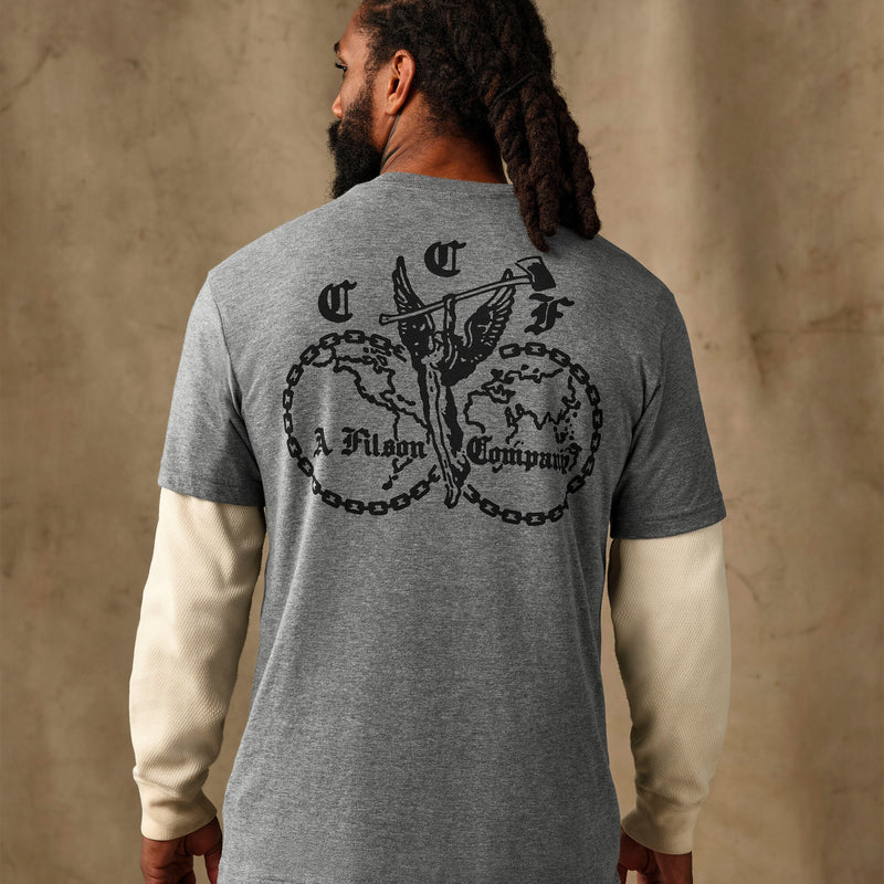 Union graphic t-shirt par Filson | Dark gray heather (Gray)