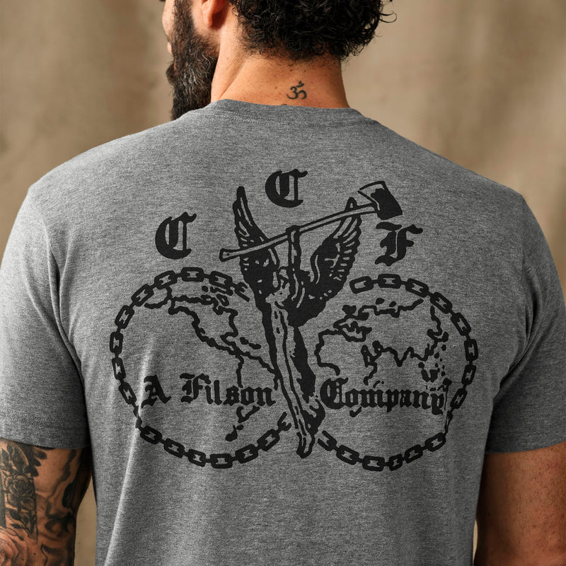 Union graphic t-shirt par Filson | Dark gray heather (Gray)