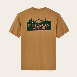 Scenic graphic t-shirt by Filson | Dull gold (Beige)