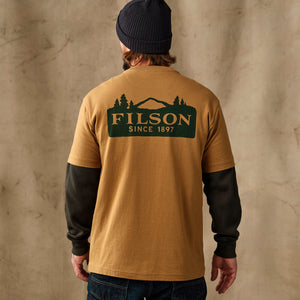 Scenic graphic t-shirt by Filson | Dull gold (Beige)