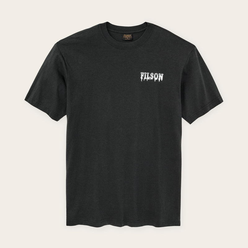 Polar bear graphic t-shirt par Filson | Faded black (Black)