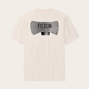 Axe graphic t-shirt di Filson | Natural (White)