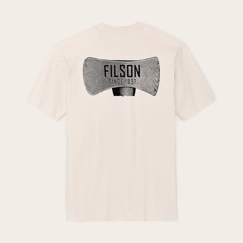 Axe graphic t-shirt di Filson | Natural (White)
