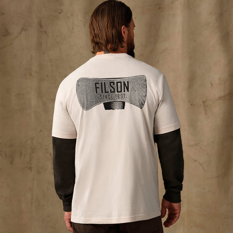 Axe graphic t-shirt di Filson | Natural (White)