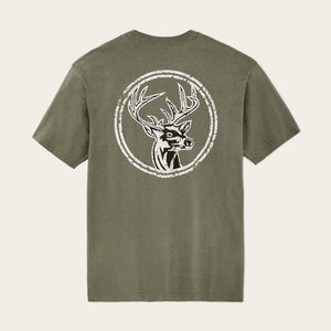Buck graphic t-shirt di Filson | Shale (Green)