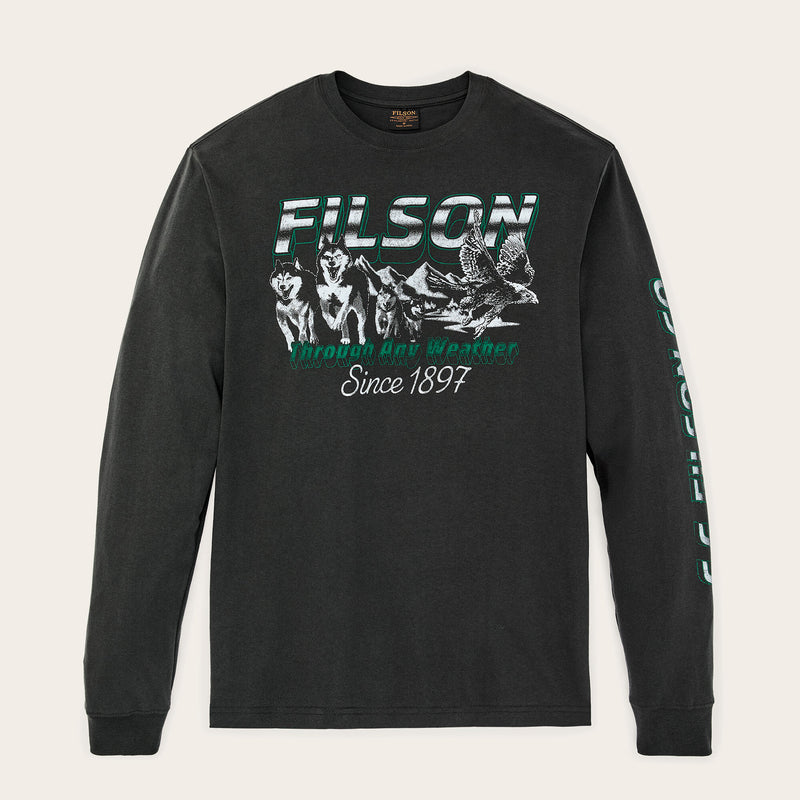 Artic moto graphic t-shirt von Filson | Faded black (Black)