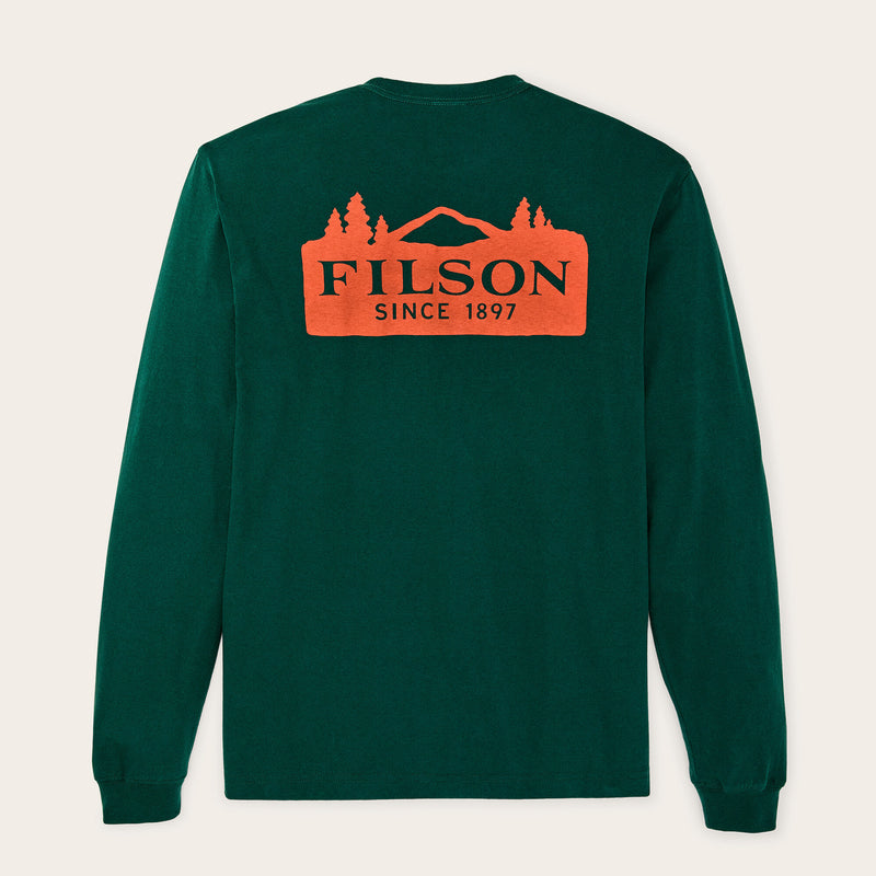 Scenic graphic t-shirt by Filson | Pine grove (Green)
