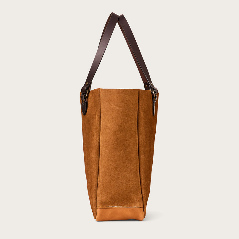 Suede open tote bag von Filson | Saddle brown (Brown)