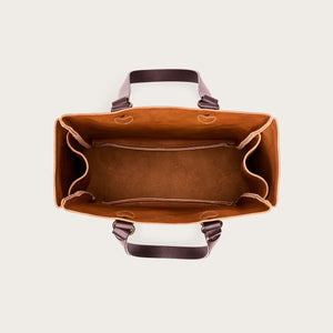 Suede open tote bag von Filson | Saddle brown (Brown)