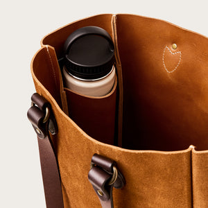 Suede open tote bag von Filson | Saddle brown (Brown)