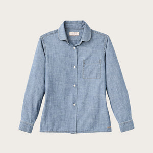 Women’s chambray shirt von Filson | Light indigo chambray (Blue)