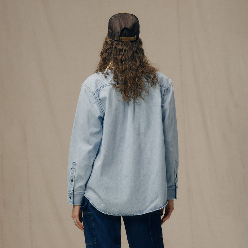 Denim work shirt für damen von Filson | Light indigo (Blue)