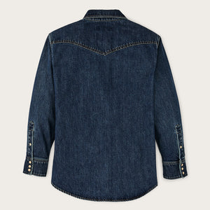 Chemise femme western en denim par Filson | Medium indigo (Blue)