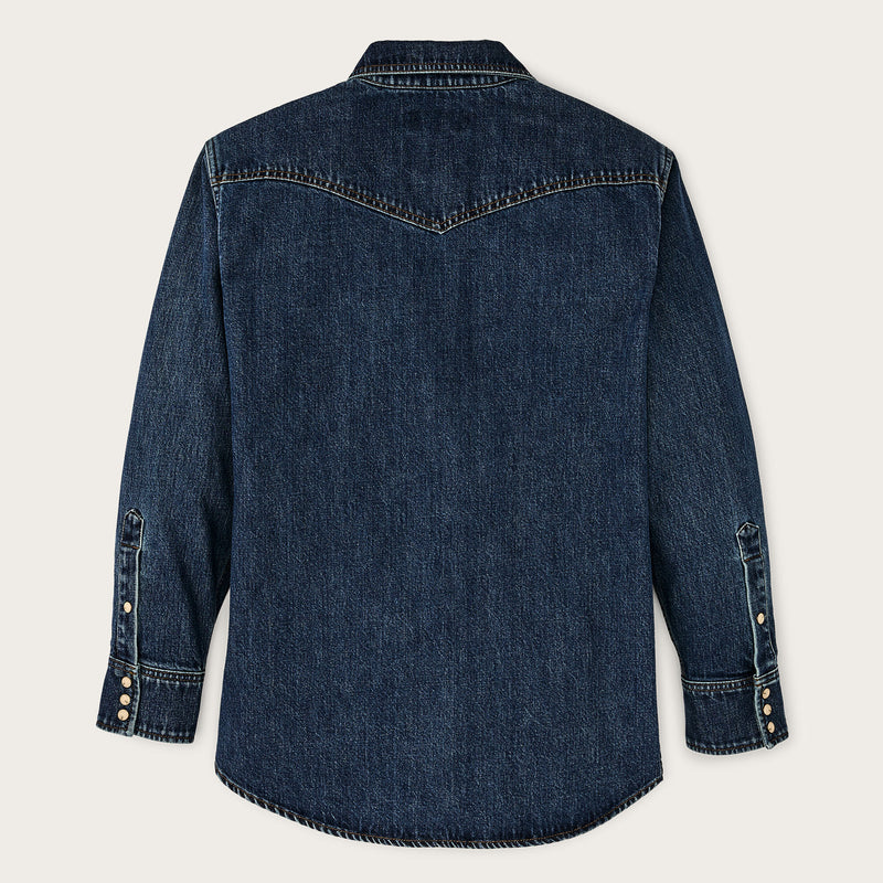 Chemise femme western en denim par Filson | Medium indigo (Blue)