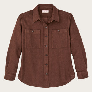 Camicia di flanella rangeland da donna di Filson | Chestnut heather (Brown)