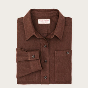 Camicia di flanella rangeland da donna di Filson | Chestnut heather (Brown)