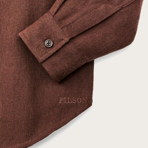 Camicia di flanella rangeland da donna di Filson | Chestnut heather (Brown)