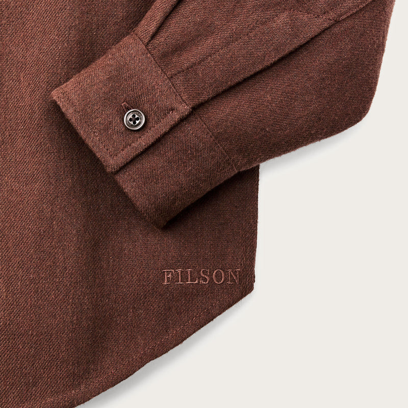 Camicia di flanella rangeland da donna di Filson | Chestnut heather (Brown)