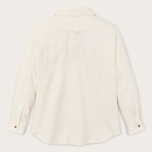 The women’s rangeland flannel shirt by Filson | Natural heather (Beige)