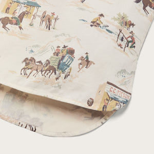 Women's twill popover shirt von Filson | Desert natural / print (Beige)