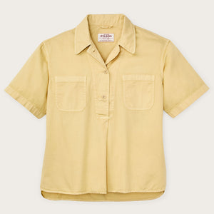 Women's twill popover shirt von Filson | Pale tan (Yellow)