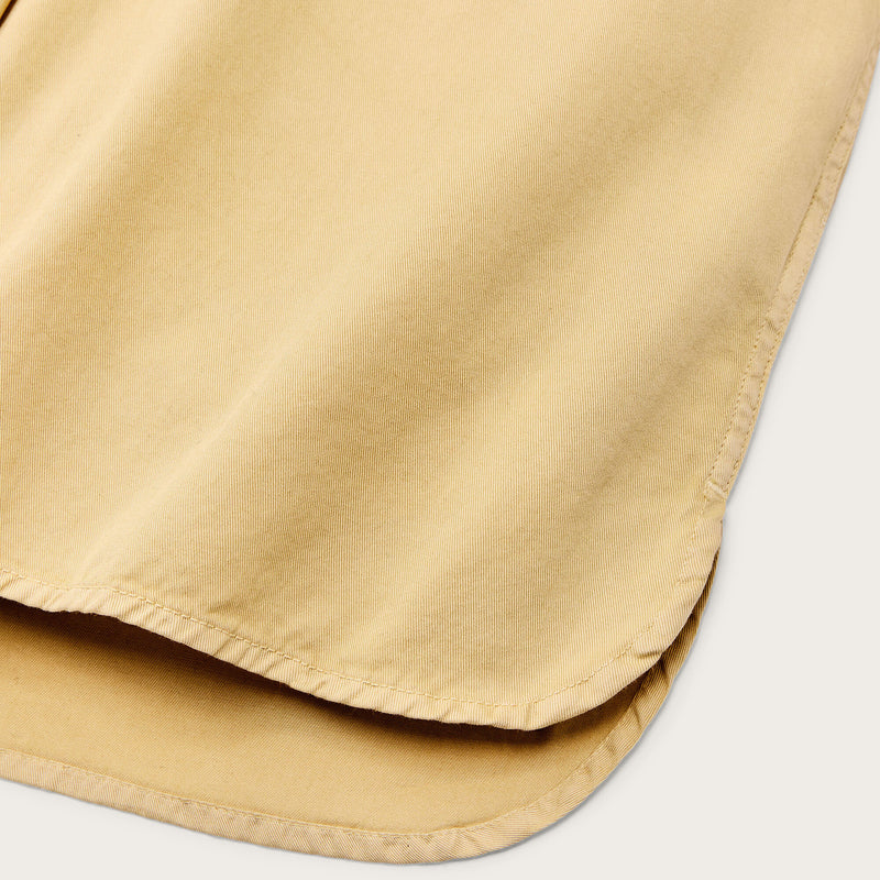 Women's twill popover shirt von Filson | Pale tan (Yellow)