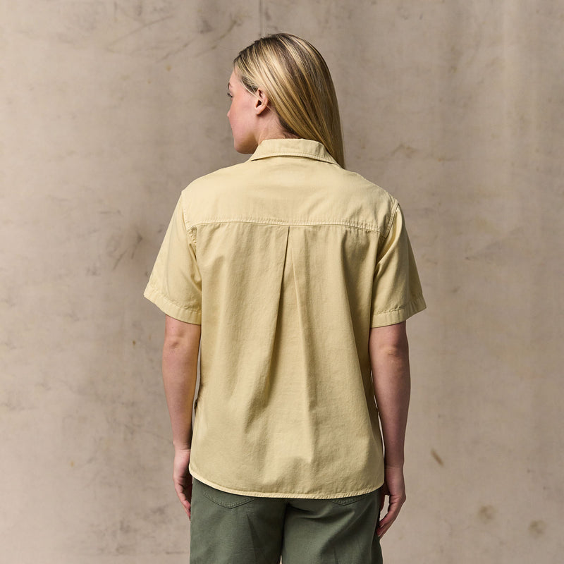 Women's twill popover shirt von Filson | Pale tan (Yellow)