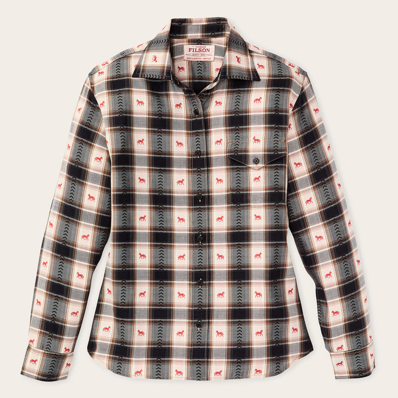 Women's ranch shirt von Filson | Cream print (Multicolor)