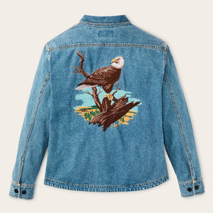 Women's embroidered denim shirt par Filson | Vintage indigo (Blue)