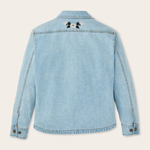 Women's embroidered denim shirt par Filson | Pale indigo (Blue)
