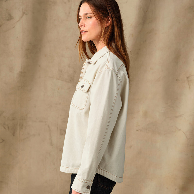 Women's denim shirt par Filson | Natural seed (White)