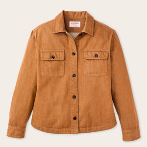 Women's denim shirt par Filson | Harvest tan (Brown)