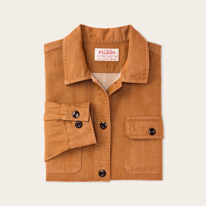 Women's denim shirt par Filson | Harvest tan (Brown)