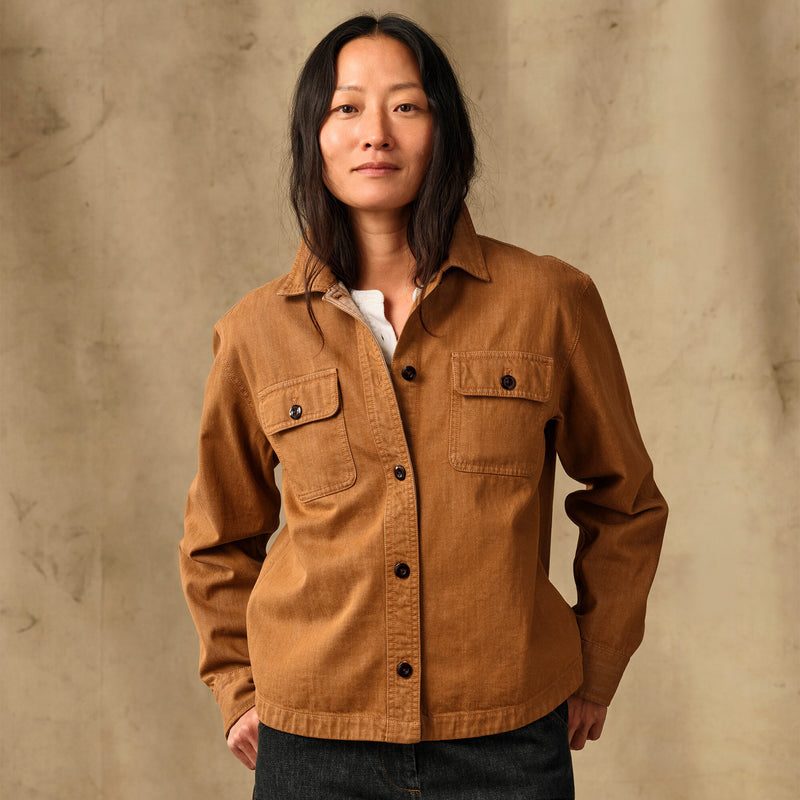 Women's denim shirt par Filson | Harvest tan (Brown)