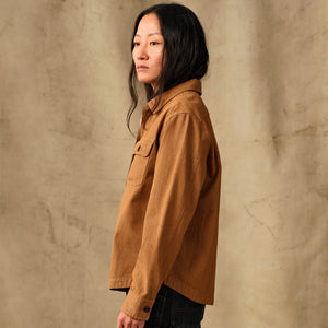 Women's denim shirt par Filson | Harvest tan (Brown)