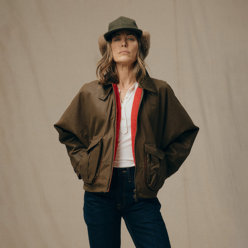 Women's shelter cloth short work jacket di Filson | Dark tan (Beige)